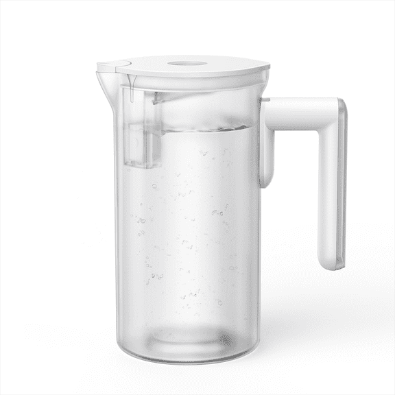 DREO Reverse Osmosis Autofill Water Pitcher, Replacement for RO Water Filter 112 & 113 & 114 & 115, 1.1L Portable Water Pitchers with Smart Sensor for Pure Water, BPA-Free, White