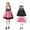 Hot Pink, variant on Bavarian Oktoberfest Dirndl Dress for Girls Elegant Traditional German Festival Party Fancy Outfit Casual Wear Green 11-12 Years