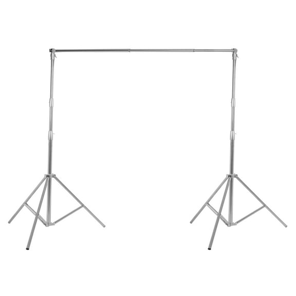 Wildnix Adjustable Stainless Steel Photo Backdrop Stand with Carrying Bag, Tripod Design, Versatile Height & Width for Photography Use