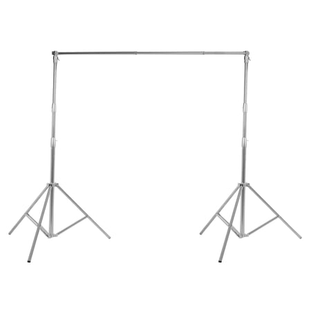 Wildnix Adjustable Stainless Steel Photo Backdrop Stand with Carrying Bag  Tripod Design Versatile Height & Width for Photography Use
