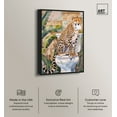 thumbnail image 2 of Cheetah Toilet Canvas Jungle Bathroom Art by Art Remedy, Black Frame, 10" x 15", 2 of 7