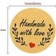 thumbnail image 3 of 500 Pcs/1roll Kraft Paper Stickers, Round Kraft Handmade With Love Stickers,baking Sticker Self-adhesive Decorating Stickers Labels,for Handmade Gifts, 3 of 5