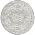 thumbnail image 2 of Monaco Grey 5'3" Round Traditional Round Area Rug, 2 of 6
