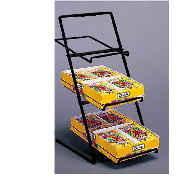 New Slant Back Multi Purpose Counter Black Candy Display Rack