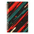 thumbnail image 7 of FORMRS 1-Subject Spiral Notebook 8" x 5" College Ruled 60 Refillable Sheet A5 Hard Cover, Green Stars Abstract, 7 of 7
