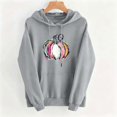 thumbnail image 3 of Hoodies for Women Halloween Graphic Printing Sweatshirts Long Sleeve Pullover Hooded Hoodie Casual Comfortable Fall Hoody Tops with Kangaroo Pocket Women's Halloween Costumes, 3 of 5