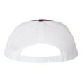 thumbnail image 3 of Richardson - Adjustable Snapback Trucker Mesh Cap, Maroon / White, 3 of 3