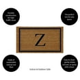 thumbnail image 2 of Evergreen Monogram Indoor Outdoor 100% Natural Coir Doormat 28" x 16" |  Letter  "Z", 2 of 3