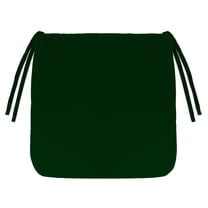 Jordan Manufacturing 16" x 16" Forest Green Solid Square Outdoor Chair Pad Seat Cushion with Ties