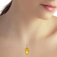 thumbnail image 2 of Galaxy Gold 14K Rose Gold Natural Citrine Marquise Stones and Pointy Citrine Briolette Drop Necklace - November Birthstone - Warmth & Prosperity - 16" to 24" - Fine Jewelry for Women, 2 of 2