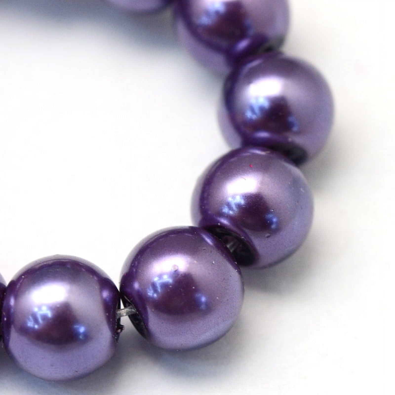 Baking Painted Pearlized Glass Pearl Round Bead Strands Indigo 4~5mm Hole: 1mm about 200~210pcs/strand 20Strand