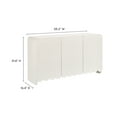 thumbnail image 3 of Sideboard Storage Cabinet , White, Wood, Living Dining Room Kitchen Cafe Bistro Hospitality Restaurant, Modern Contemporary, HB37877, 3 of 9