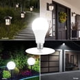 thumbnail image 3 of Radar Motion Sensor Light Bulbs, 5000K Daylight A21 E26 Base 15W(100W Equivalent)1500Lm, Outdoor Motion Light Bulbs Dusk to Dawn Photocell Sensor Auto on/Off for Front Door, Garden, Roadside(2Pack), 3 of 3