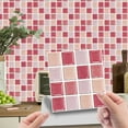 thumbnail image 3 of CUH 10/20/30/40/50/60/70/80/90/100 Pcs Mosaic Pattern Tiles Backsplash Peel and Stick Self Adhesive Removable Stick On Kitchen Tiles Stickers DIY Bathroom Wall Floor Stickers, 3 of 10