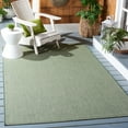 thumbnail image 2 of SAFAVIEH Courtyard Blazhe Chevron Indoor/Outdoor Area Rug, Dark Green/Beige, 2' x 3'7", 2 of 6