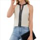 thumbnail image 2 of Camisa de con Cuello en V y Sin Mangas para Mujer, para Oficina y Trabajo. Albaricoque XXL, 2 of 9