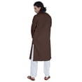 thumbnail image 5 of Atasi Designer Solid Kurta For Menâ€™s Mandarin Collar Cotton Ethnic Long Wear, 5 of 7