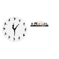 thumbnail image 1 of Escultura De Reloj De Pared De Bailarina De Ballet, Silenciosa, Para Colgar En La Cocina, La Oficina, El Hogar, El Jardín, La Valla, El Exterior, El Interior Y El Porche., 1 of 8