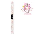 thumbnail image 1 of Reloj Digital Hello Kitty Anime Sanrio Melody estudiante pulsera LED electrónica de silicona juguetes rompecabezas para niños regalos de cumpleaños, 1 of 5
