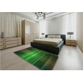 thumbnail image 4 of Ahgly Company Indoor Rectangle Patterned Dark Forest Green Area Rugs, 7' x 9', 4 of 6