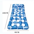 thumbnail image 3 of Inflatable Mattress, Hammock 180cm*80cm, Inflatable Net Aqua Float Chair, Floating Bed Water Mattress Sofa Swimming Pool (Blue), 3 of 5