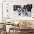 thumbnail image 5 of Elephant Stock Wolves In Langedrag Nature Park Wall Art - Horizontal Canvas Wall Art - Living Room Wall Decor - Animal Canvas - Brown And Gray Decor - 12" x 8", 5 of 8