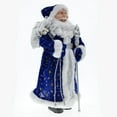 thumbnail image 5 of Muñecos de Papá Noel de pie azules grandes, colgantes navideños 2024, decoración de árbol de Navidad para el hogar, regalos de Navidad para niños, regalos de Navidad, 5 of 5