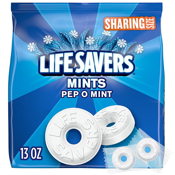 Life Savers Pep-O-Mint Breath Mints Hard Candy, Sharing Size - 13 oz