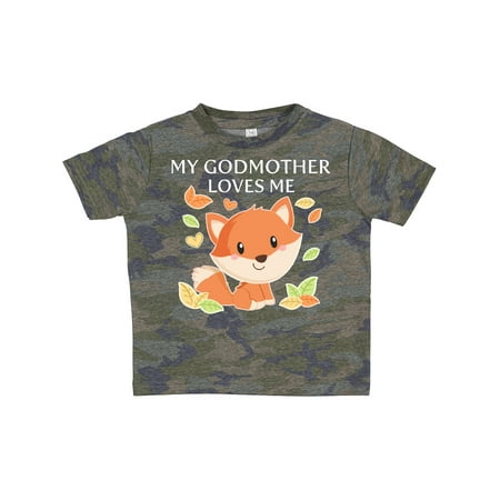 

Inktastic My Godmother Loves Me- Little Fox Gift Toddler Boy or Toddler Girl T-Shirt