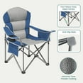 thumbnail image 5 of Betcozy Oversized Folding Camping Chair- 500 lbs Heavy-Duty Support , Ultra-Comfortable Design for Adults, Includes Cooler Bag for Outdoor Lawn, Sports & Travel, Blue, 1 PCS, 5 of 8