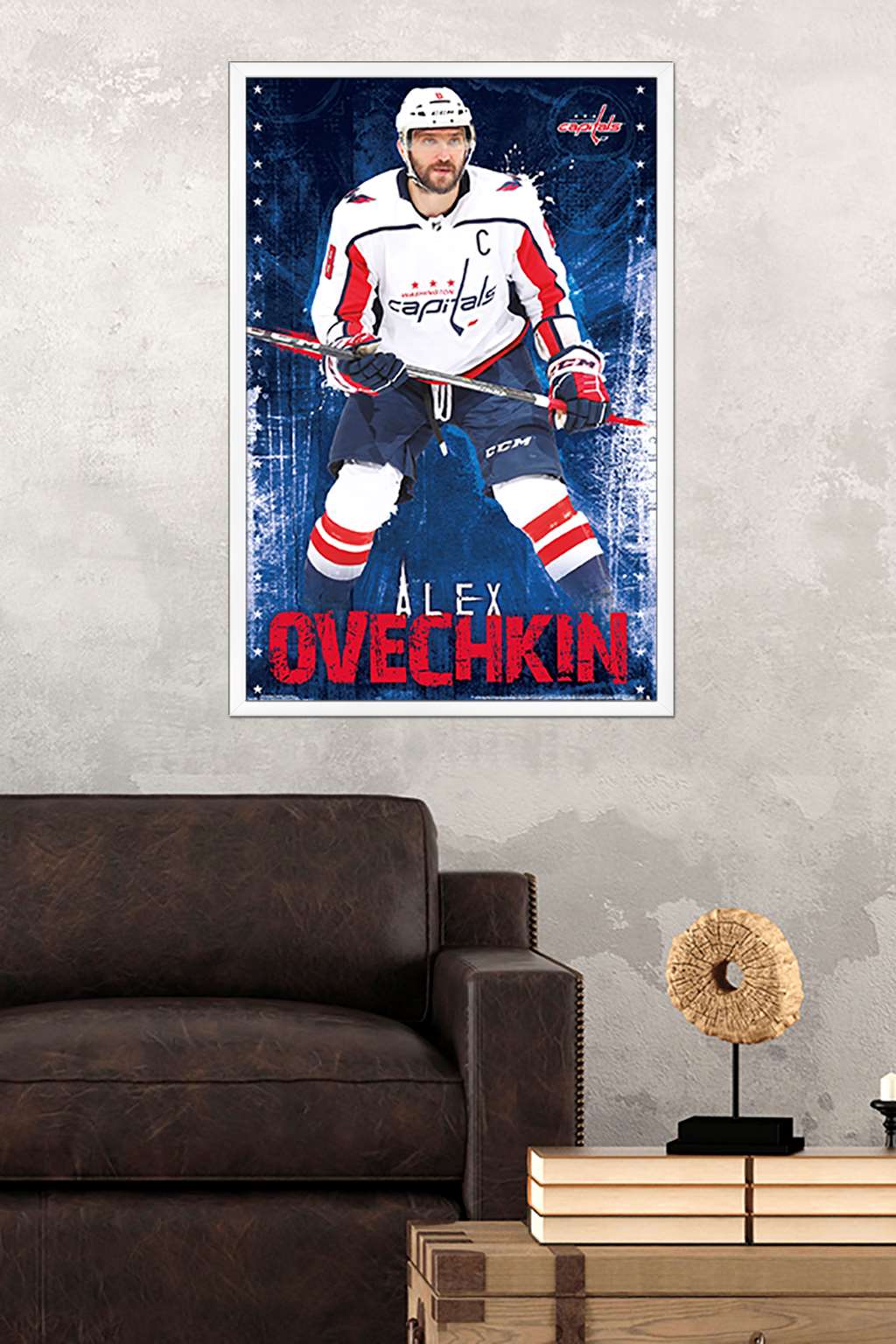NHL Washington Capitals - Alex Ovechkin 17 Wall Poster, 22.375" x 34", Framed