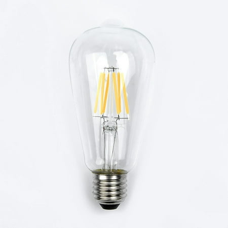 

6W Edison ST64 E27 Vintage Retro Screw LED Filament Light Bulb Yellow Light