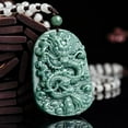 thumbnail image 5 of Genuine Jade Dragon Necklace, Natural Grade A Jade Pendant, Lucky Jade Necklace, Jade Amulet Necklace, Delicate Jade Jewelry Gift, 5 of 5