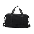thumbnail image 2 of Bolso de bolsas de gimnasia de las aerolíneas bolsas de artículos personales livianos para negocios de campamento al aire libre Negro, 2 of 8