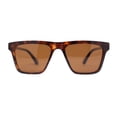 thumbnail image 2 of Polarized Mens Slick Elegant Gentlemans Luxury Horn Rim Sunglasses Tortoise Gold - Brown, 2 of 4