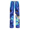 thumbnail image 4 of Pantalon de Pyjama Bleu Foncé Bas de Pyjama Doux Pantalon de Détente Ample Décontracté m, 4 of 5