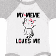 thumbnail image 4 of Inktastic My Meme Loves Me Girls Girls Baby Bodysuit, 4 of 5