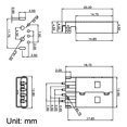 thumbnail image 4 of Unique Bargains PCB USB Connector A Type 2.0 Male Jack 90 Degree Straight Insert Sinking Plate 10Pcs, 4 of 4