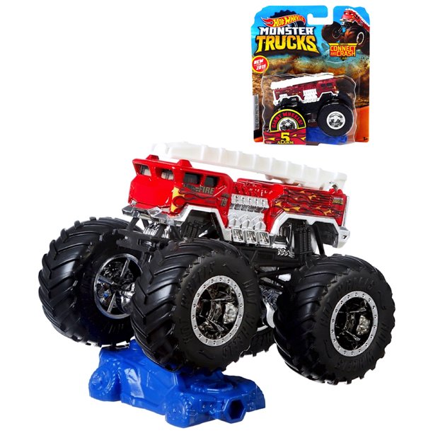 5 Alarm Fire Engine Monster Trucks with Connect & Crash Car - Walmart