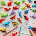 thumbnail image 2 of Borradores de dinosaurios Kaemi, 32 unidades, rompecabezas 3D para niños, 2 of 7