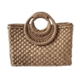 thumbnail image 2 of Moda mujer bolso tejido tejido bohemio Casual Tote señora paja bolso hombro Zulema Bolsa de paja, 2 of 8