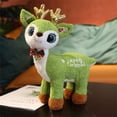thumbnail image 2 of hirigin Cute Plush Doll, Funny Letter Print Christmas Elk Shape Stuffed Soft Toy Gift for Party Supplies Decoration, 2 of 9