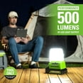 Greenworks 24V Lantern Cordless 500lm Camping Light with USBA and USB