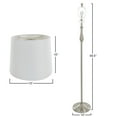 thumbnail image 3 of Lavish Home Set of 3 Lighting Set with 2 Table and 1 Floor Lamp (Silver), 3 of 6