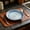 Blue, variant on Swirl Glaze Ceramic Spoon Rest Plate, Multi-Color Heat Resistant Kitchen Utensil Holder Dish for Stove Countertop Storage