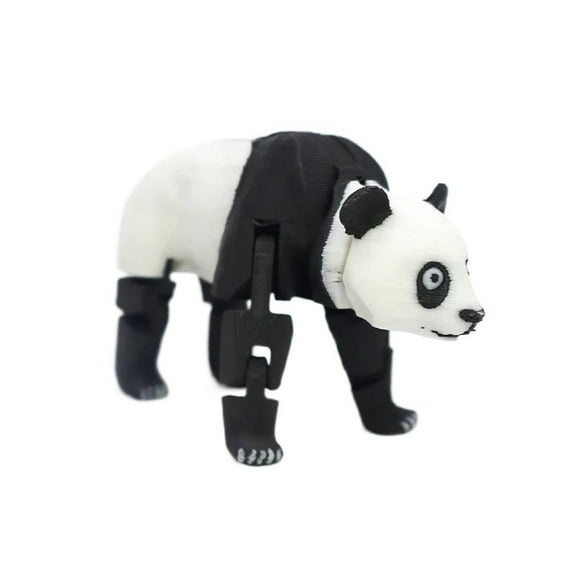 3pcs 3D Printed Panda Animals Handicraft Figurines With Joint Movable Models For Creative Action Figures Animal Ornament Or Kids Toy
