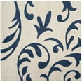 thumbnail image 6 of SAFAVIEH Florida Lavonne Floral Plush Shag Area Rug, Cream/Blue, 5'3" x 7'6", 6 of 10