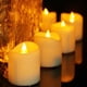 thumbnail image 5 of EeaseMX 48 velas LED de plástico de tamaño pequeño con forma de ondas para deseos, velas de té para decoración de Navidad, bodas y fiestas., 5 of 7