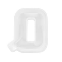 Large Alphabet Epoxy Resin Molds | Reusable English Letter Molds for Candle, Wax, Soap & Resin Art | 1PC White Flexible Silicone Letter Molds for DIY Decor & Gifts