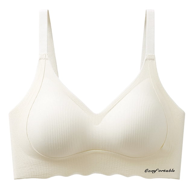 Timegard Womens Semaless Bras No Underwire Adjustable Strap Full Coverage Comfy Sleep Bras with Support